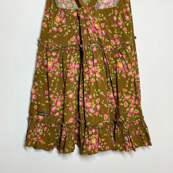 NEW Matilda Jane Tank Top Women's Size Medium Brown On A Whim Floral Ruffle Hem - Picture 8 of 10